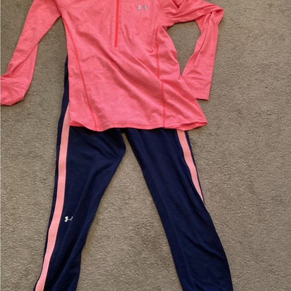 Womens UNDER ARMOUR Sweatshirt & Leggings Set Outfit - Picture 3 of 11